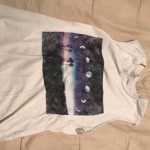Moon phases on the beach brandy Melville tee